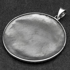 Ankh silver pendant. Eye of God Ra. Egyptian mythology.