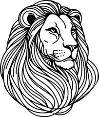 Lion head vector