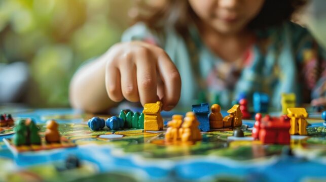 Educational board games and strategy puzzles, emphasizing the use of alternative learning tools for critical thinking development.
