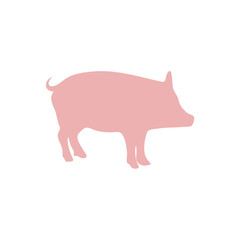 Pig silhouette illustration