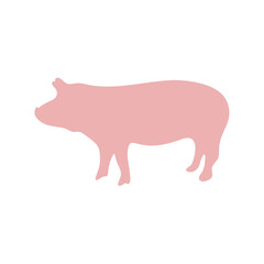 Pig silhouette illustration