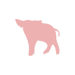Pig silhouette illustration