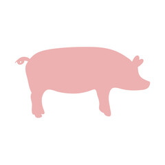 Pig silhouette illustration