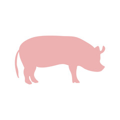 Pig silhouette illustration