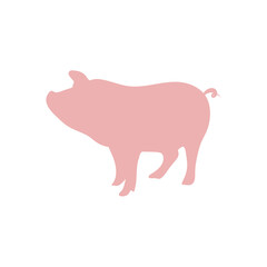Pig silhouette illustration