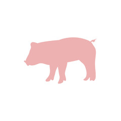 Pig silhouette illustration