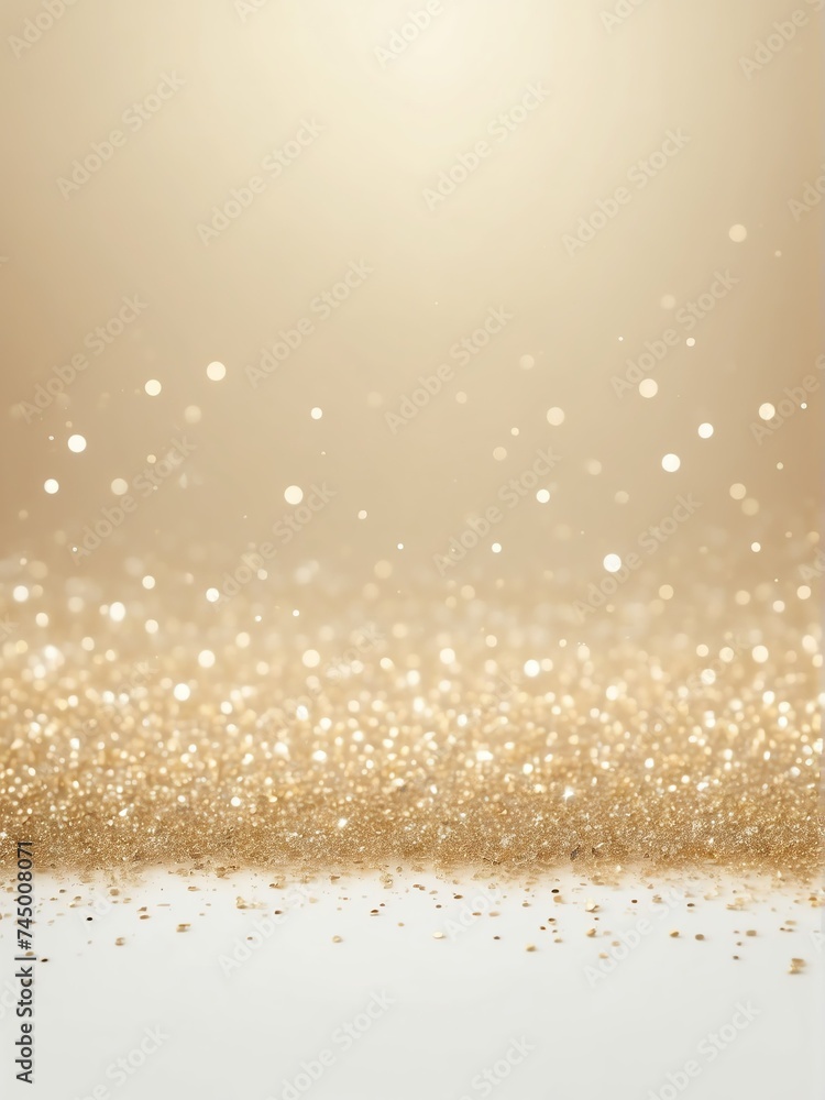 Poster champagne gold to ivory color gradient background with shiny glitter sparkles luxury backdrop from g