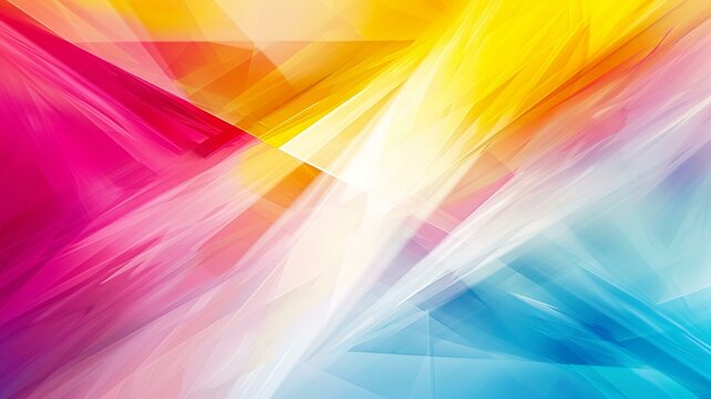 Cyan Magenta Yellow Colorful Chaos of Light Abstract Background