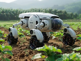 Integrating smart robotic farmers into agriculture exemplifies technology's transformative role in shaping the future of food production