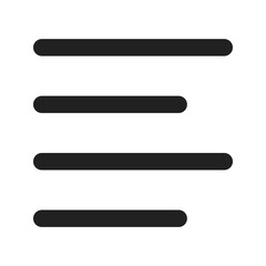 Obraz premium align left line color icon