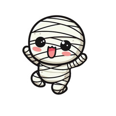 Cute mummy vector illustration