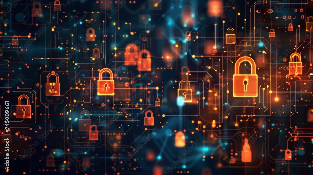 Poster discover how cloud computing transforms cybersecurity, employing cutting-edge technology to defend a