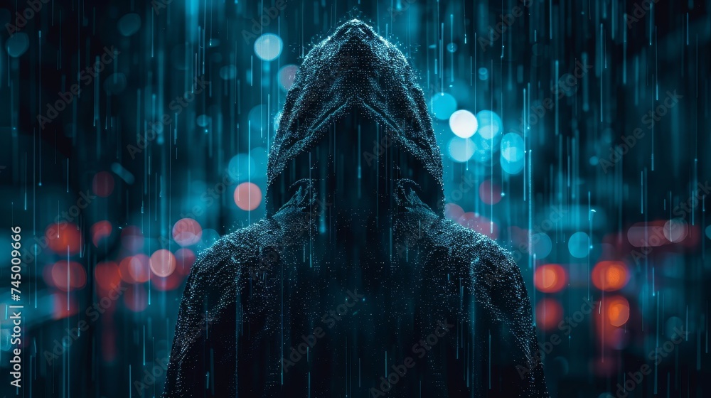 Poster discover how cloud computing transforms cybersecurity, employing cutting-edge technology to defend a
