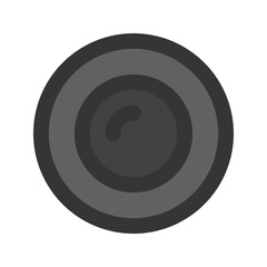 camera shutter line color icon