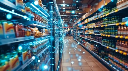 Fototapeta na wymiar Discover how edge computing revolutionizes retail with cloud data analysis for personalized shopping experiences