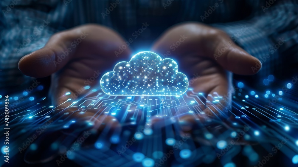 Poster discover the impact of cloud services on technology and innovation, where cloud computing is the cor