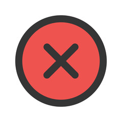 Obraz premium close line color icon