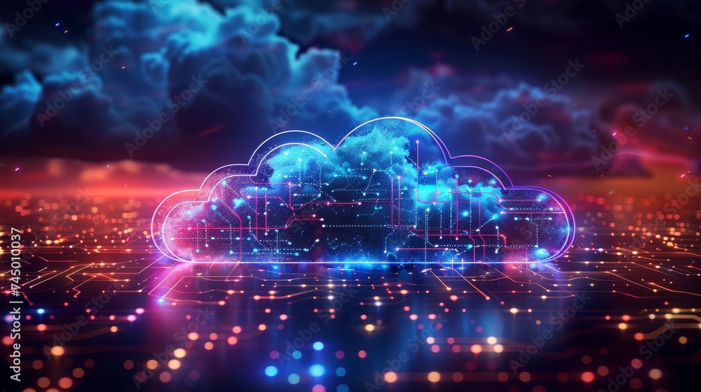 Aufkleber dive into the ecosystem of cloud services, where technology meets innovation to create scalable and 