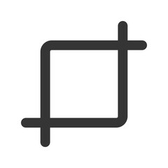 Obraz premium crop line color icon