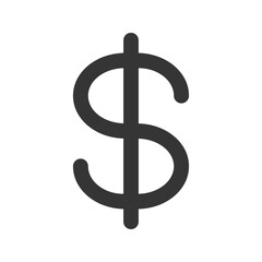 dollar symbol line color icon