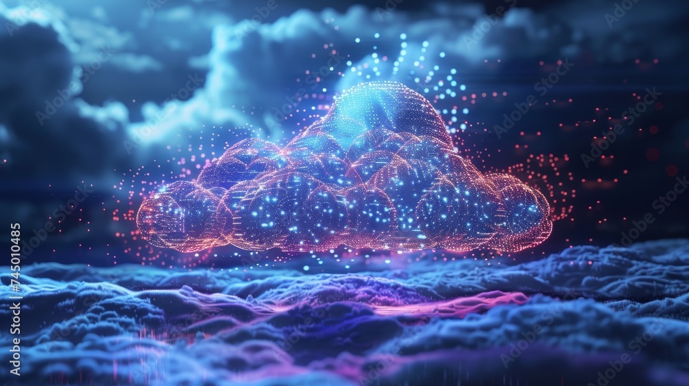 Poster envision a world where edge computing and cloud technology seamlessly integrate, driving unparallele