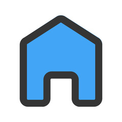 home button line color icon