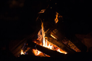 Fototapeta premium Feuer Lagerfeuer