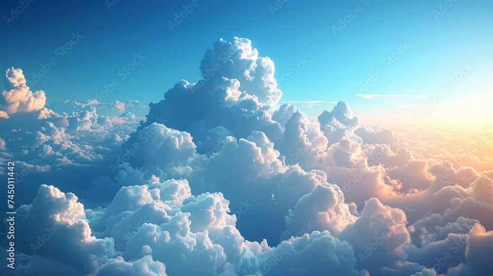 Poster imagine a future where cloud computing powers every aspect of technology and innovation, enabling se