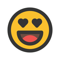 Obraz premium in love line color icon