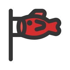 koinobori line color icon