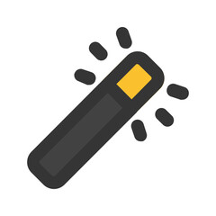 magic wand line color icon