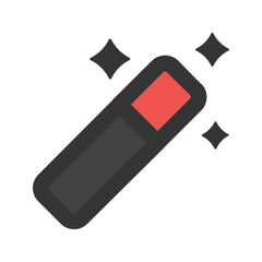 magic wand line color icon