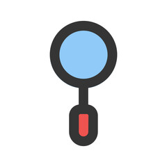 magnifier line color icon