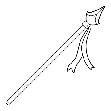 recommend clip art: spear illustration hand drawn outline isolated vector