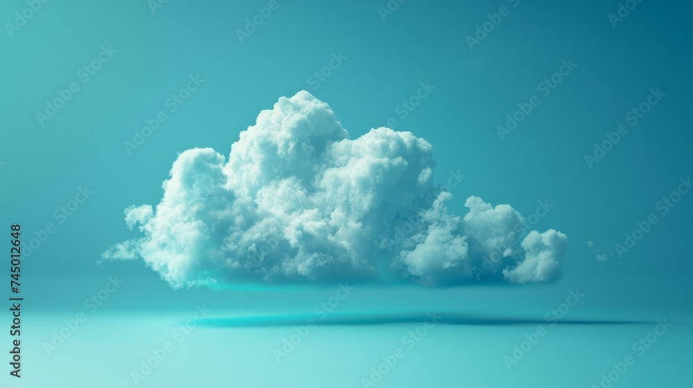 Poster visualize a hybrid cloud ecosystem, seamlessly integrating private and public clouds for unparallele