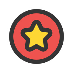 premium quality line color icon