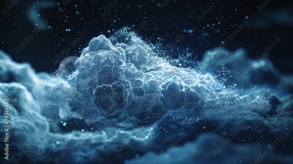 Aufkleber visualize a world where cloud computing enables real-time analytics, transforming decision-making pr