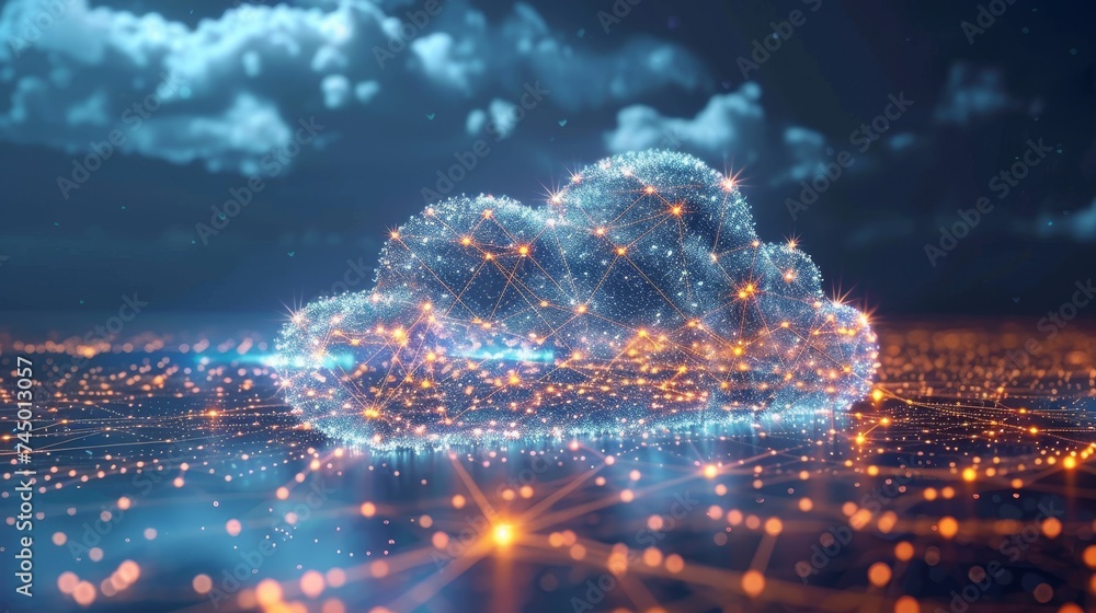 Poster witness the transformation of industries with cloud computing's role in big data analytics and strat