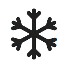 snowflake line color icon