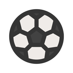 soccer ball line color icon