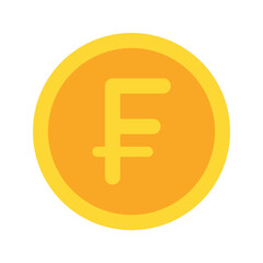 Obraz premium swiss franc Flat icon