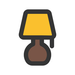 table lamp line color icon