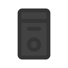 Fototapeta premium tower pc line color icon