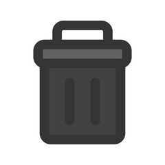 trash line color icon
