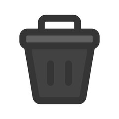 trash line color icon