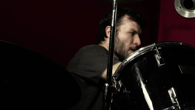 Drummer Plays: Close Shot In The Recording Room