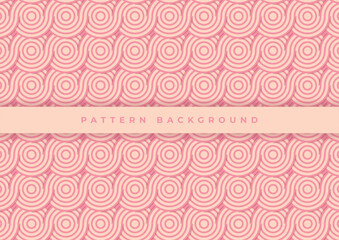 colorful line circle seamless pattern background design