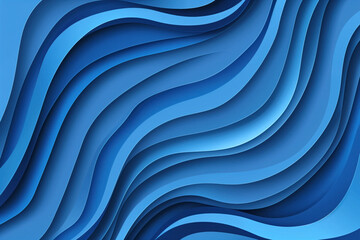 3D textured abstract blue waves, swirls, background.