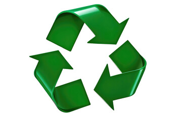 a high quality stock photograph of a recyclable plastic symbol isolated on a white background