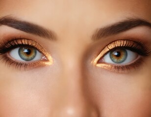 Fototapeta premium close up of eye with makeup
